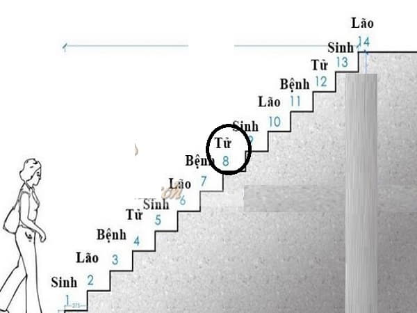 Tính số bậc thang mà rơi vào cung “Tử” có nguy hiểm không?