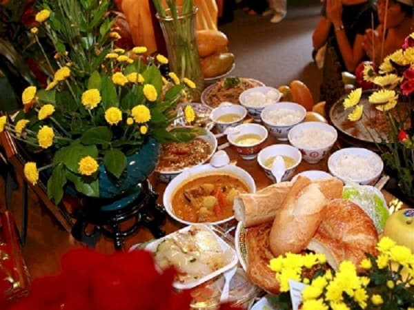Mâm lễ mặn cúng tết nguyên tiêu