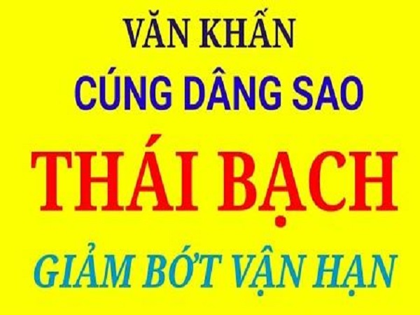 Văn khấn cúng sao Thái Bạch