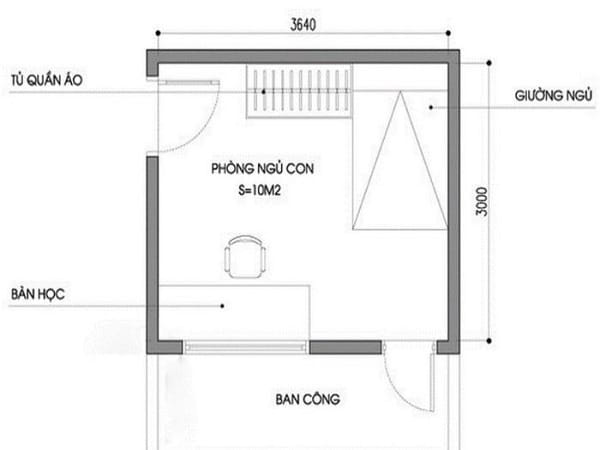 Kích thước phòng ngủ theo phong thủy